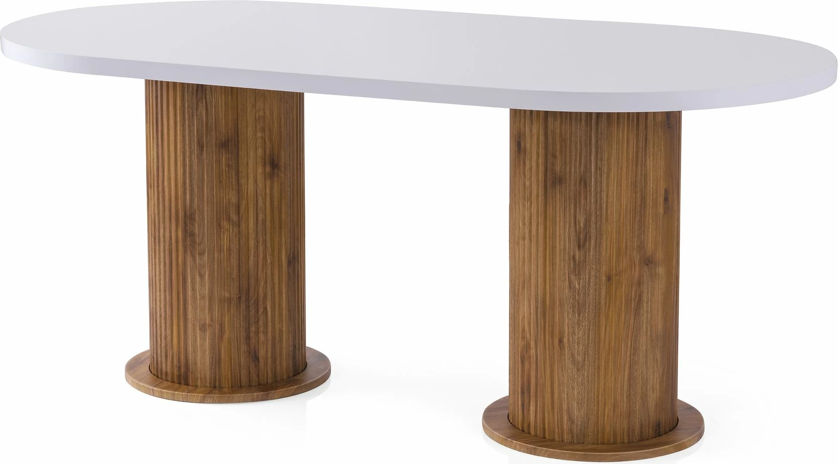 Tavolinë ngrënieje, ngjyrë e bardhë, Skye Decor, Milas - 2992