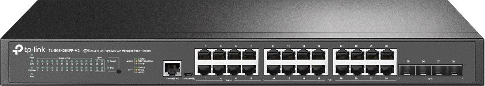 Switch TP-LINK SG3428XPP-M2, 24x2.5GE PoE+, 4SFP+, i zi