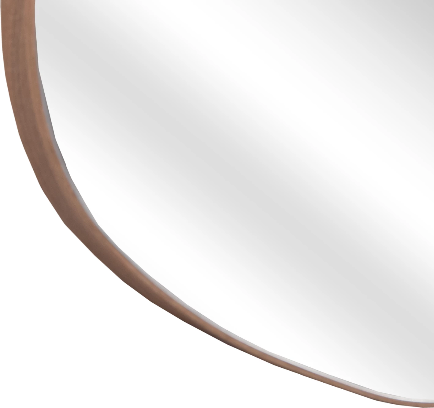 Pasqyrë muri e parregullt, kornizë MDF, ngjyrë druri natyral, FH4487.03, 60x80 cm.