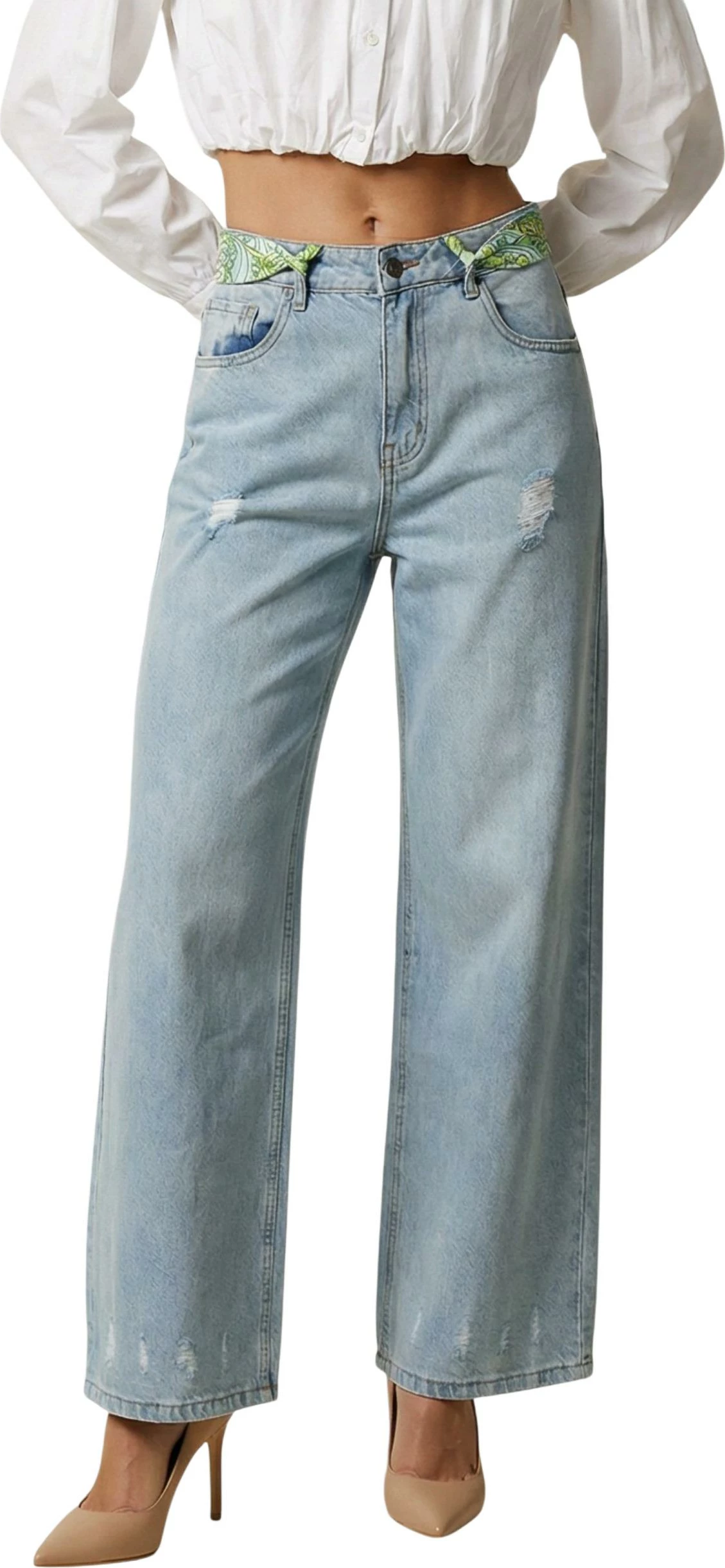 Xhinse për femra I am SLE6PT025301D, denim i çelët