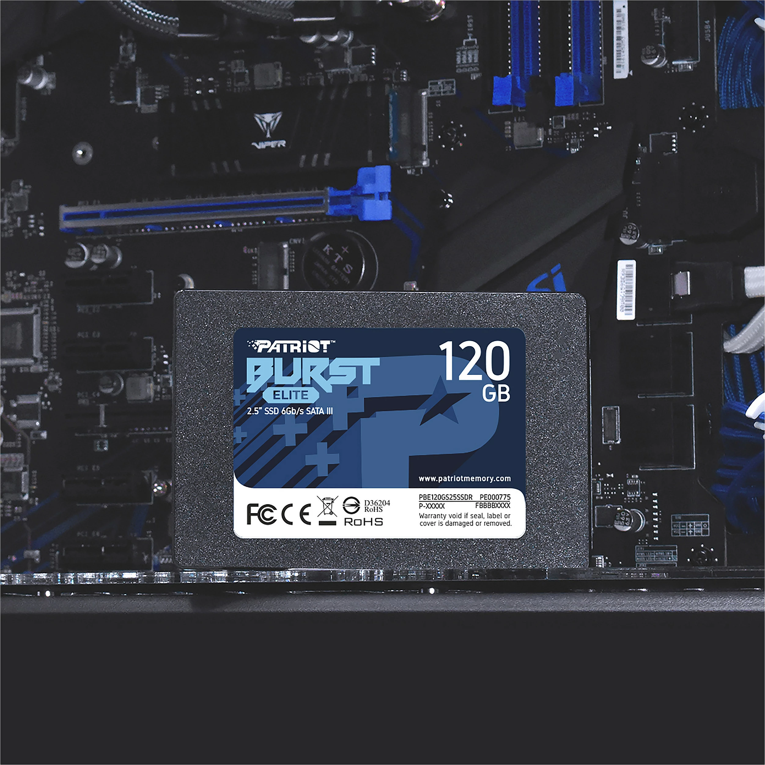 SSD i brendshëm Patriot Burst Elite 120GB, 2.5" SATA3, 450/350 MB/s