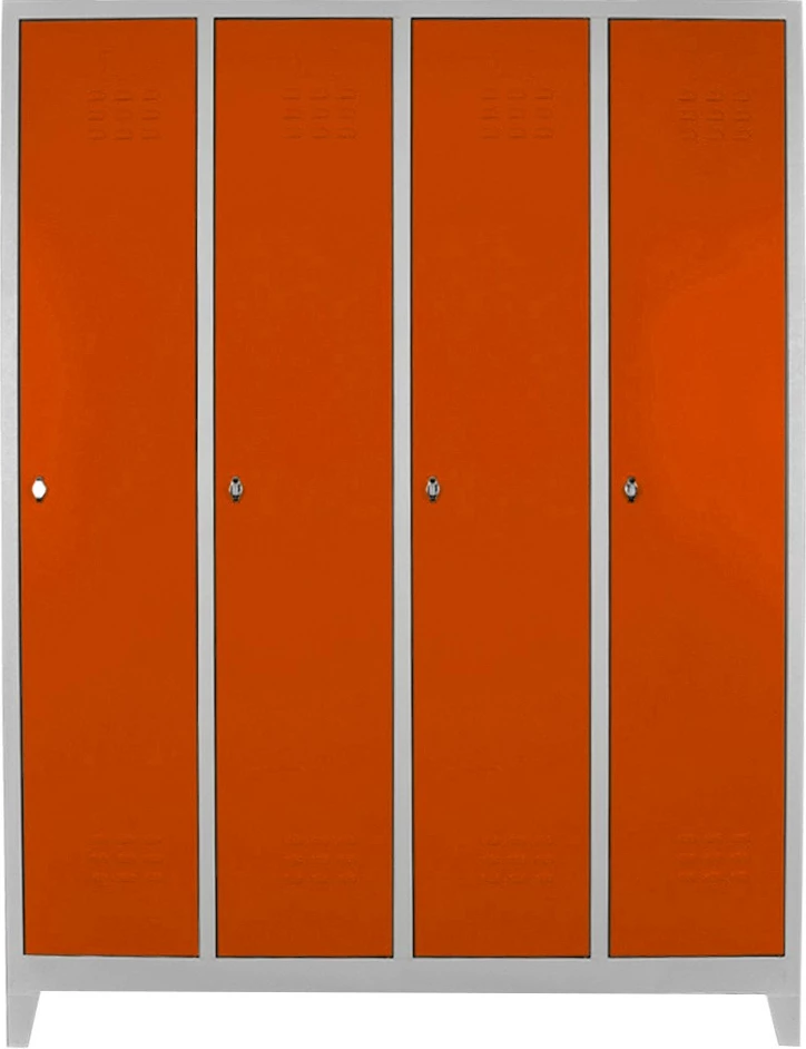 Dollap locker për depo, ngjyrë gri-portokalli, Skye Decor, Js1029Tu
