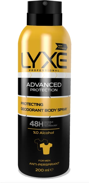 Deodorant për meshkuj LYXE Invisible Dry, 200ml