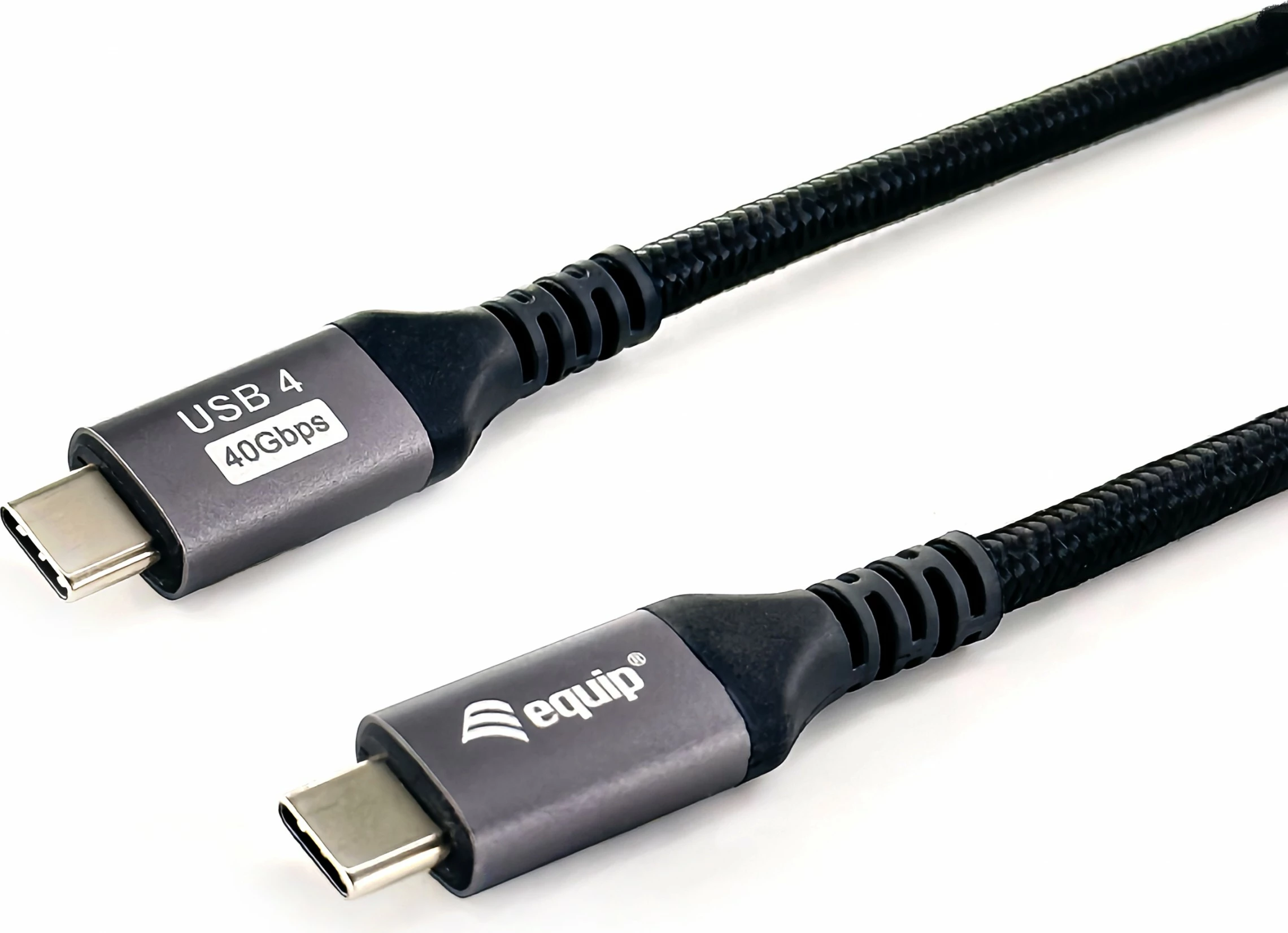 Kabëll USB-C Equip 128381, USB4 Gen 3x2, 1.2m, 40Gbps, 240W, e zezë