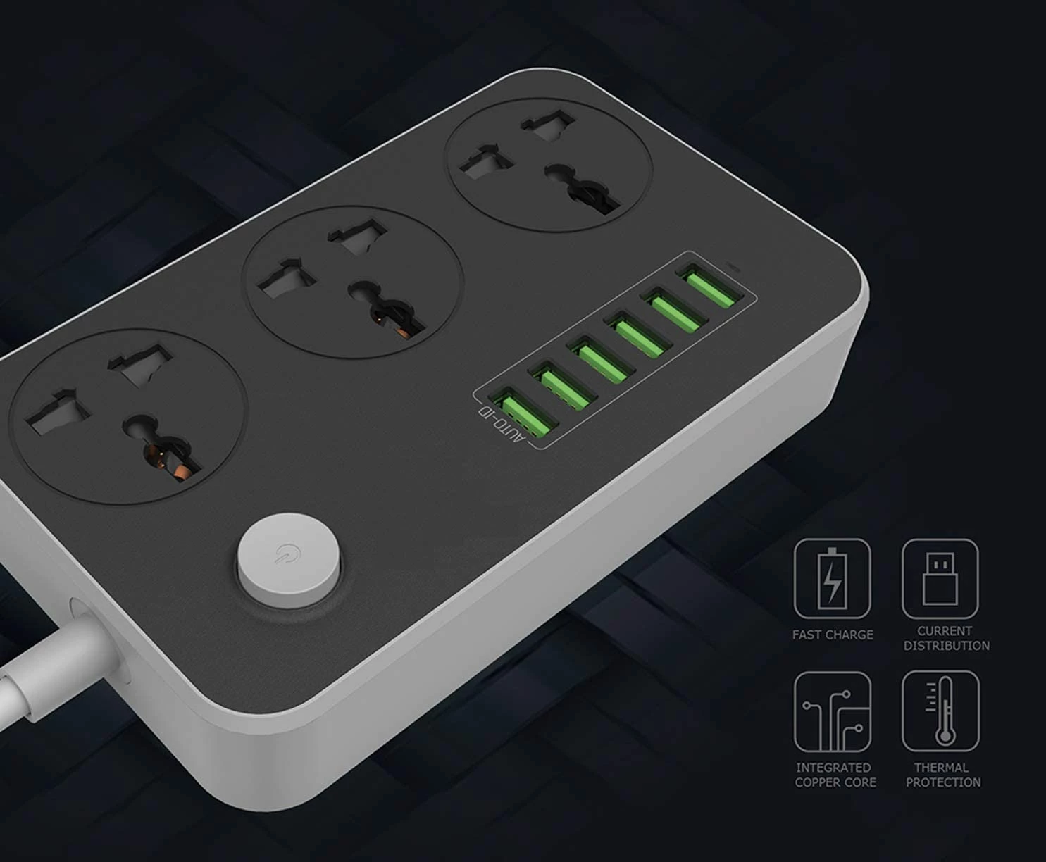 Prizë e rrymës Ldnio Surge Protection Power Strip Universal