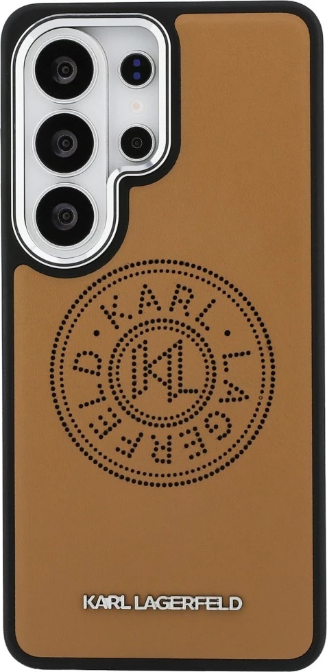 Mbështjellës Karl Lagerfeld Perforated KL, MagSafe, për Samsung Galaxy S26 Ultra, kafe, në kuti
