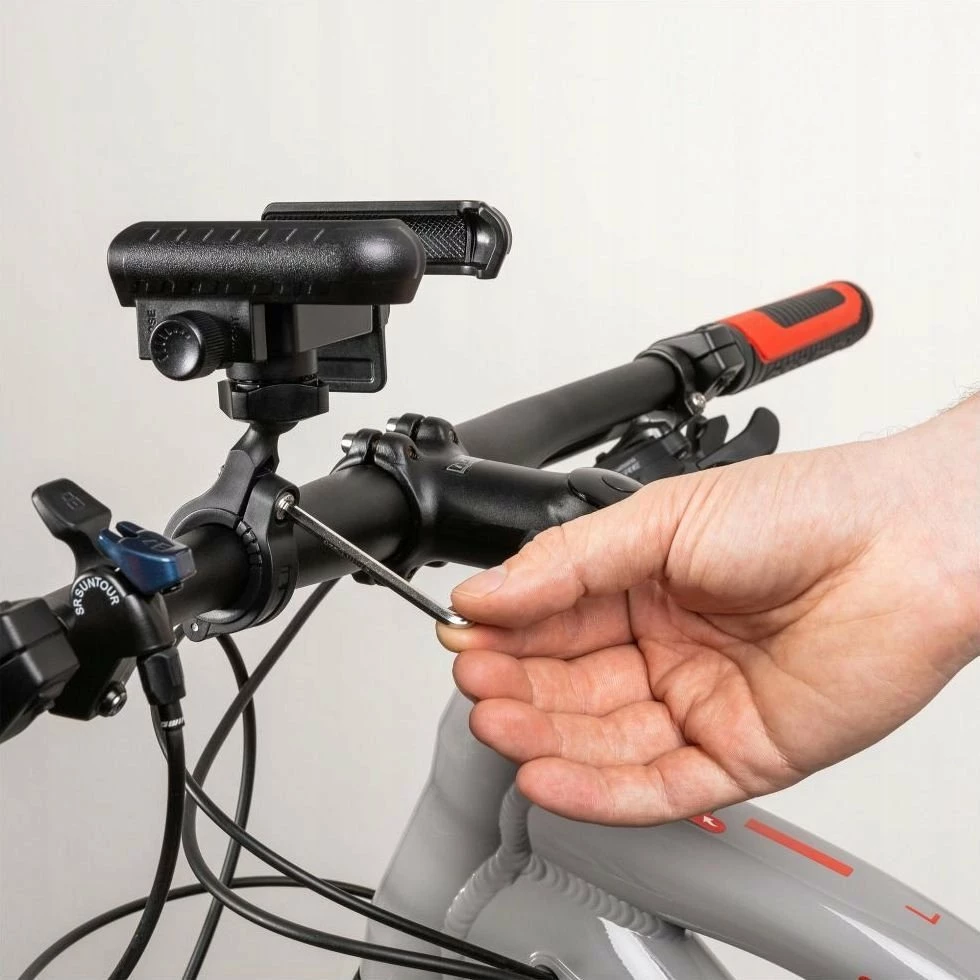 Mbajtës celulari Fixed Bikee Plus FIXBIP-BK për biçikletë, 6.8\", 360°, 20-32 mm, i zi