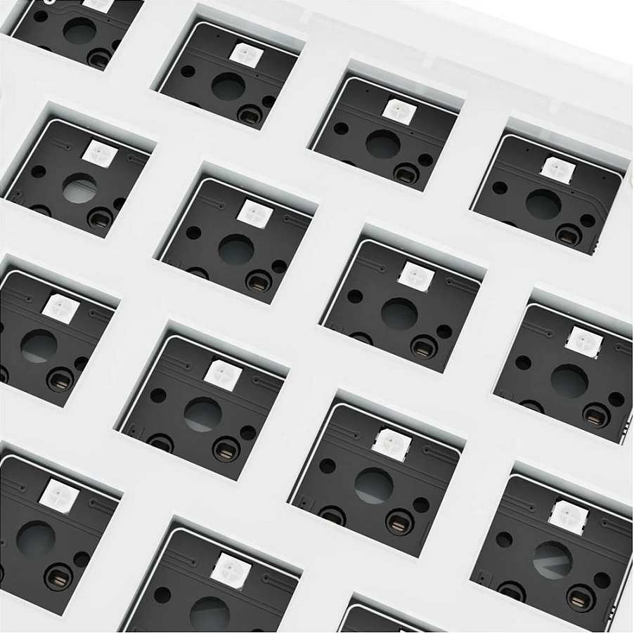 Tastierë Sharkoon SKILLER SGK50 S4, 60%, Wired USB, RGB, QWERTY (DE), e bardhë