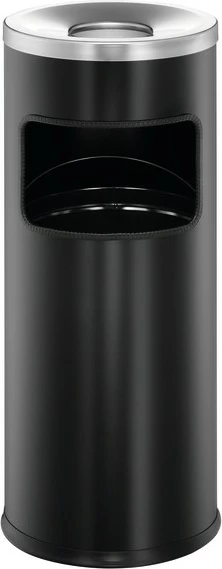 Kosh letre Durable Safe me ascher, i rrumbullakët, metal, 630mm, zi