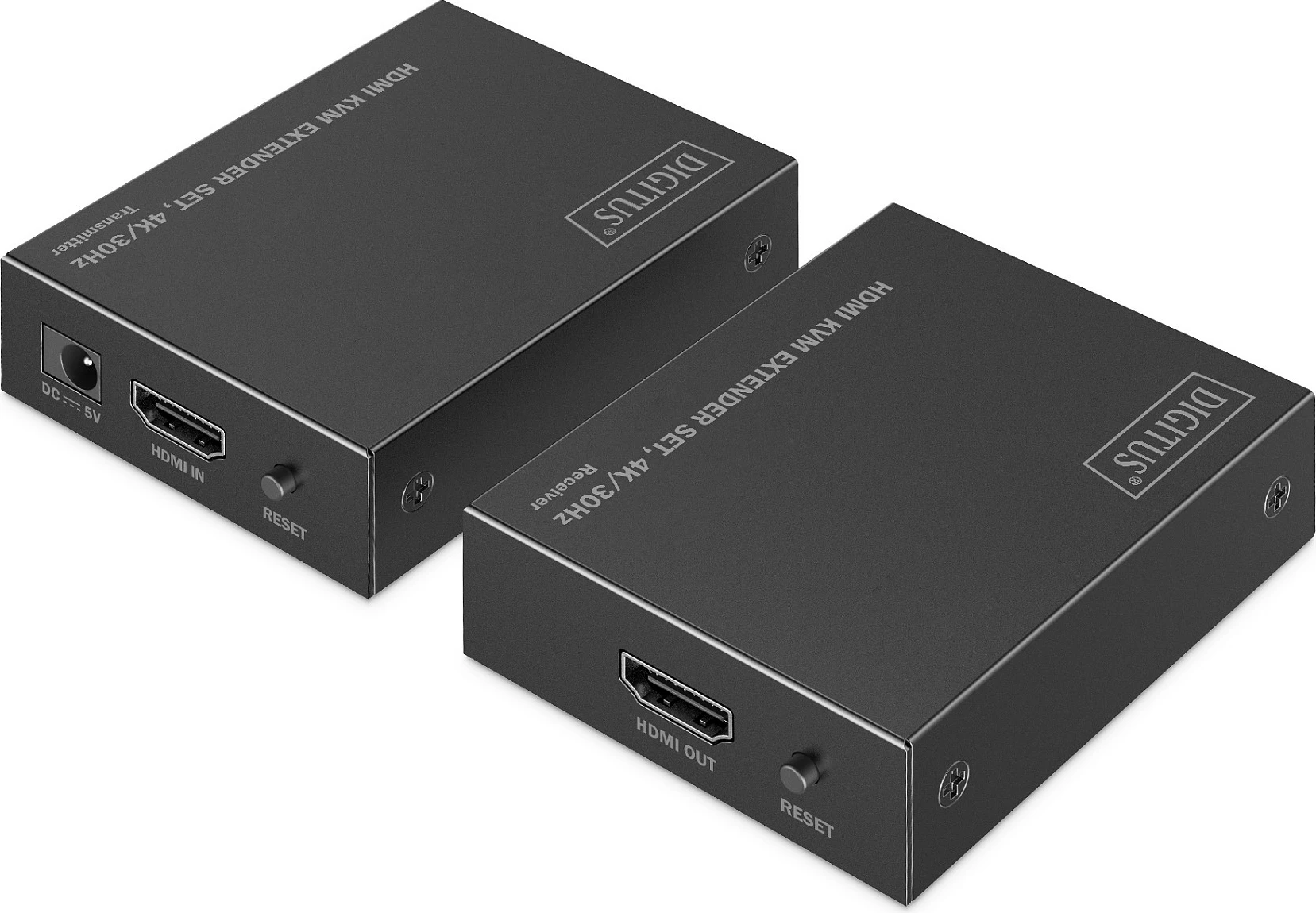 KVM Extender HDMI Digitus 4K/30Hz, Cat6 deri 70m, i zi