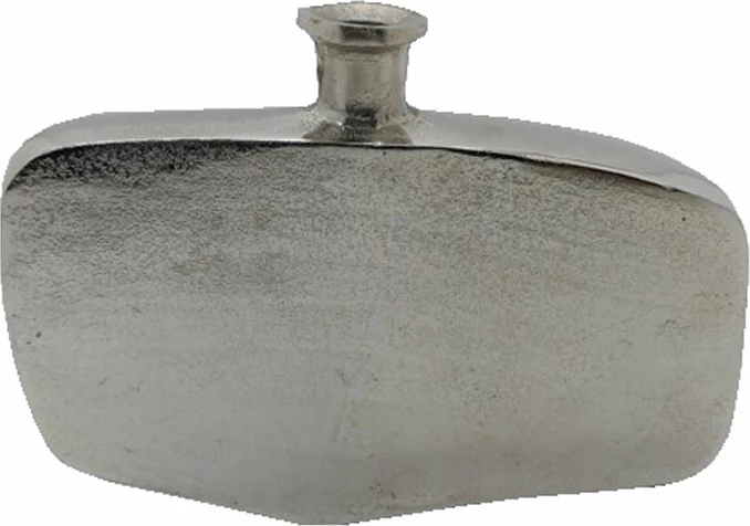 Vazo Anzac, alumin, ngjyrë argjendi-nikel, 30x5x22cm