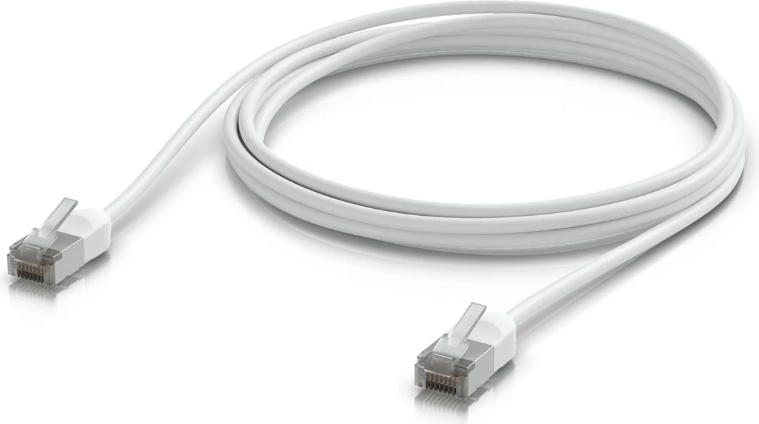 Kabllo rrjeti Ubiquiti UACC-Cable-Patch-Outdoor-C6A-2M-W, Cat6a, 2m, RJ45, 10GbE, PoE++, e bardhë