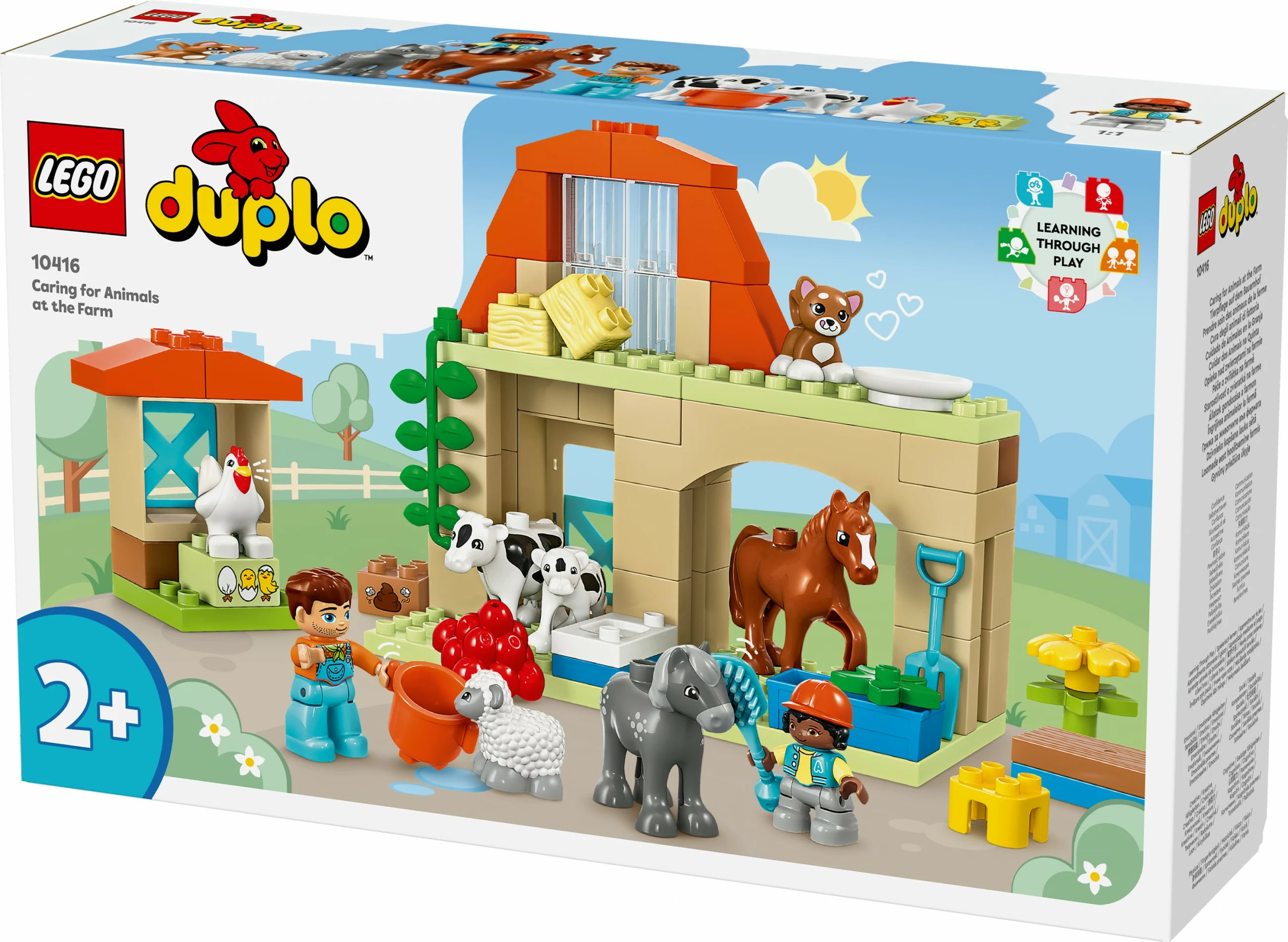Set ndërtimi LEGO DUPLO 10416, kujdesi për kafshët në fermë, shumëngjyrësh