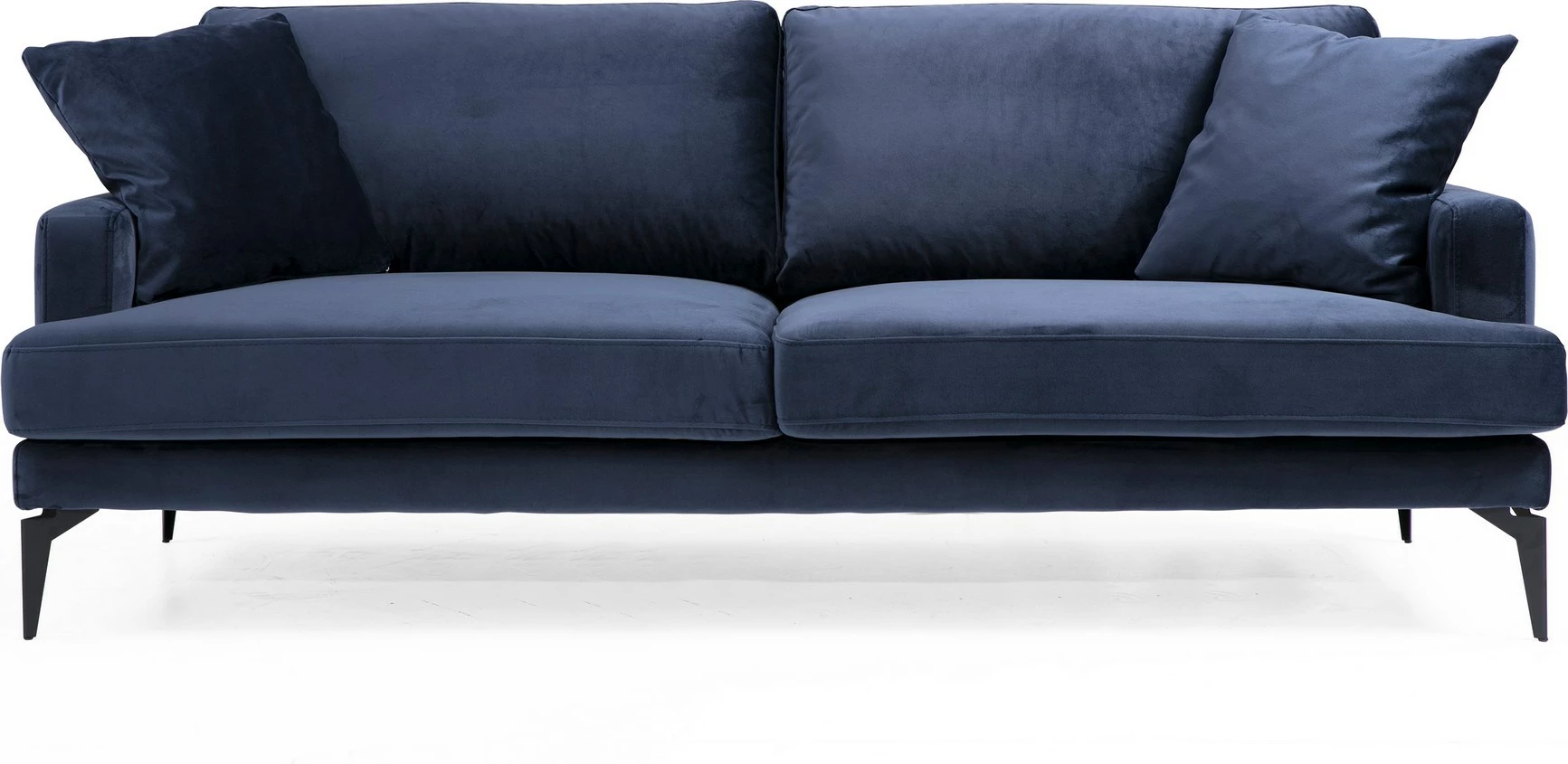 Divan treshe, ngjyrë blu e errët, Atelier del Sofa, Papira 3 vendësh