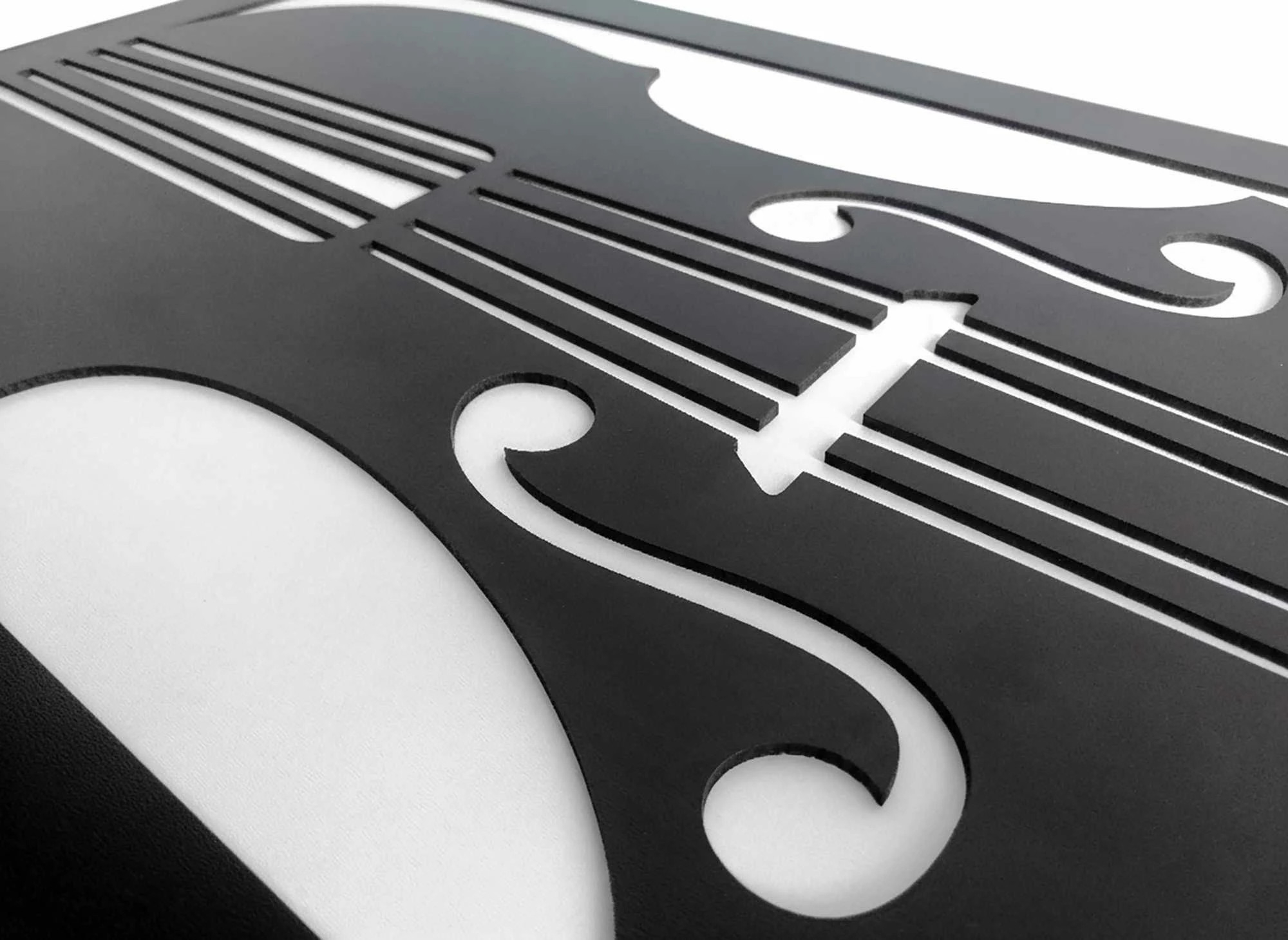 Pikturë dekorative me kornizë MDF, violinë, Wallity