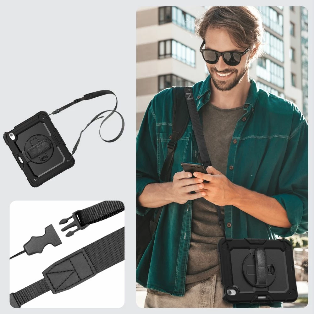 Mbështjellës Tech-Protect Solid360 për iPad Air 11" (2024), i zi