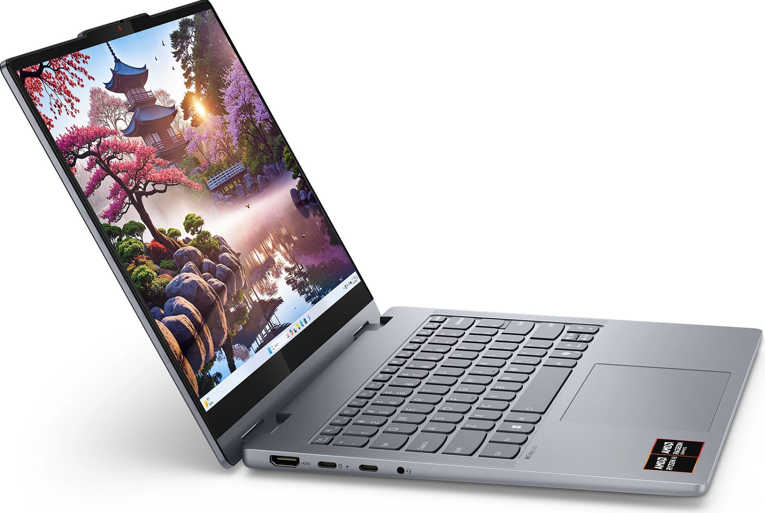 Laptop 2-në-1 Lenovo IdeaPad 5, Ryzen AI 5 340, 16GB RAM Memorje, 512GB SSD, 14" WUXGA, Windows 11 Home, Luna Grey