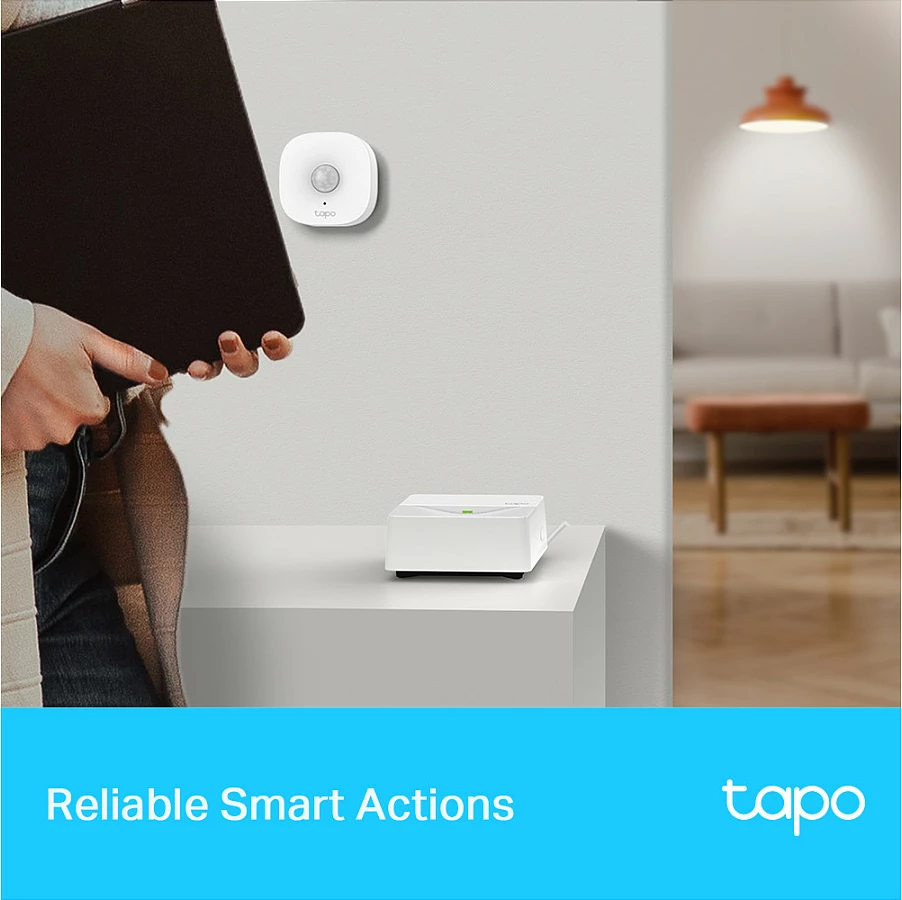 Smart Hub TP-Link Tapo, Wi‑Fi 4, Ethernet, microSD deri 512GB, i bardhë