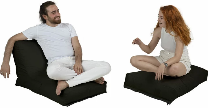 Puf për kopsht, Atelier del Sofa, Siesta Sofa Bed, ngjyrë e zezë