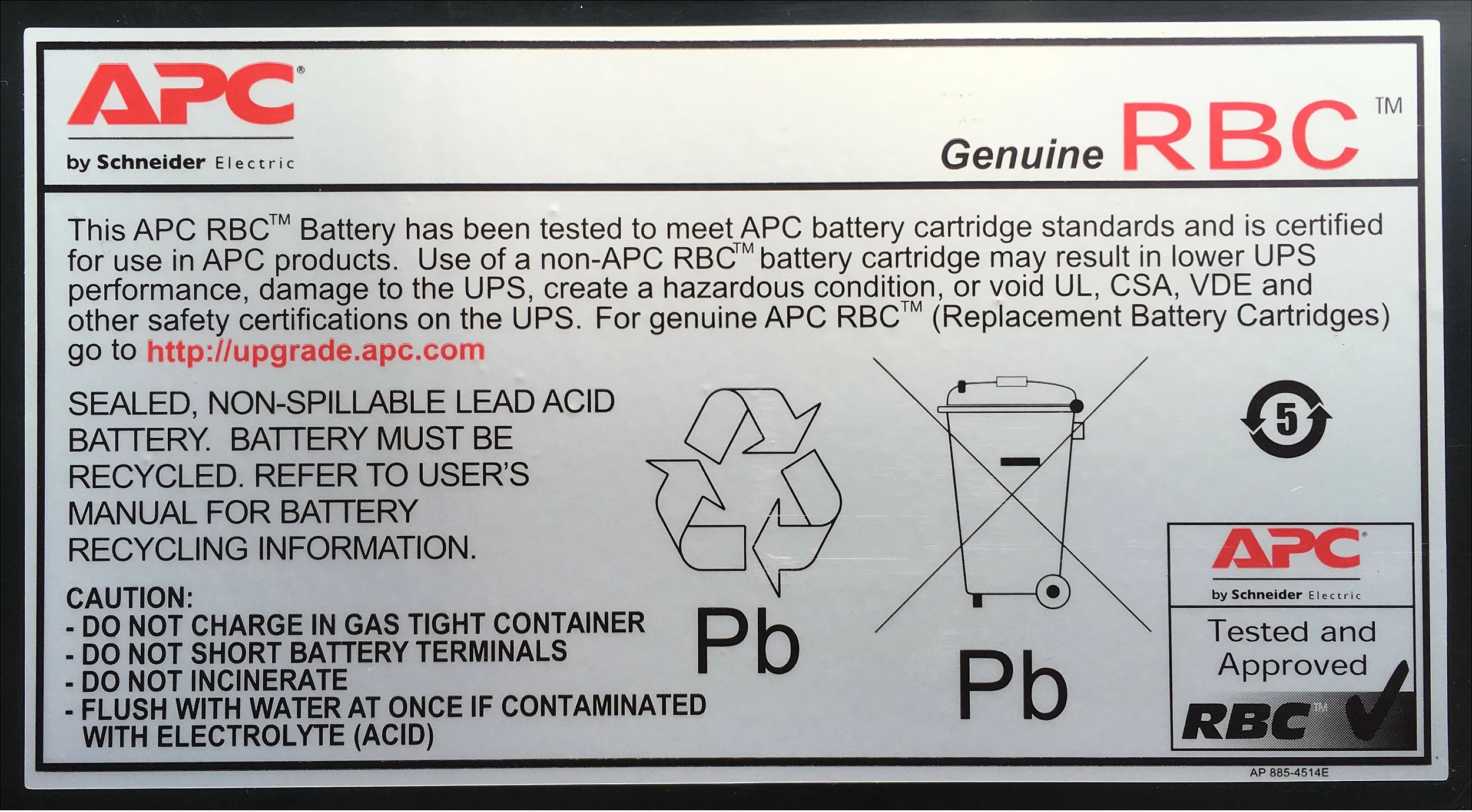 Bateri APC RBC12, 10 kg, e zezë
