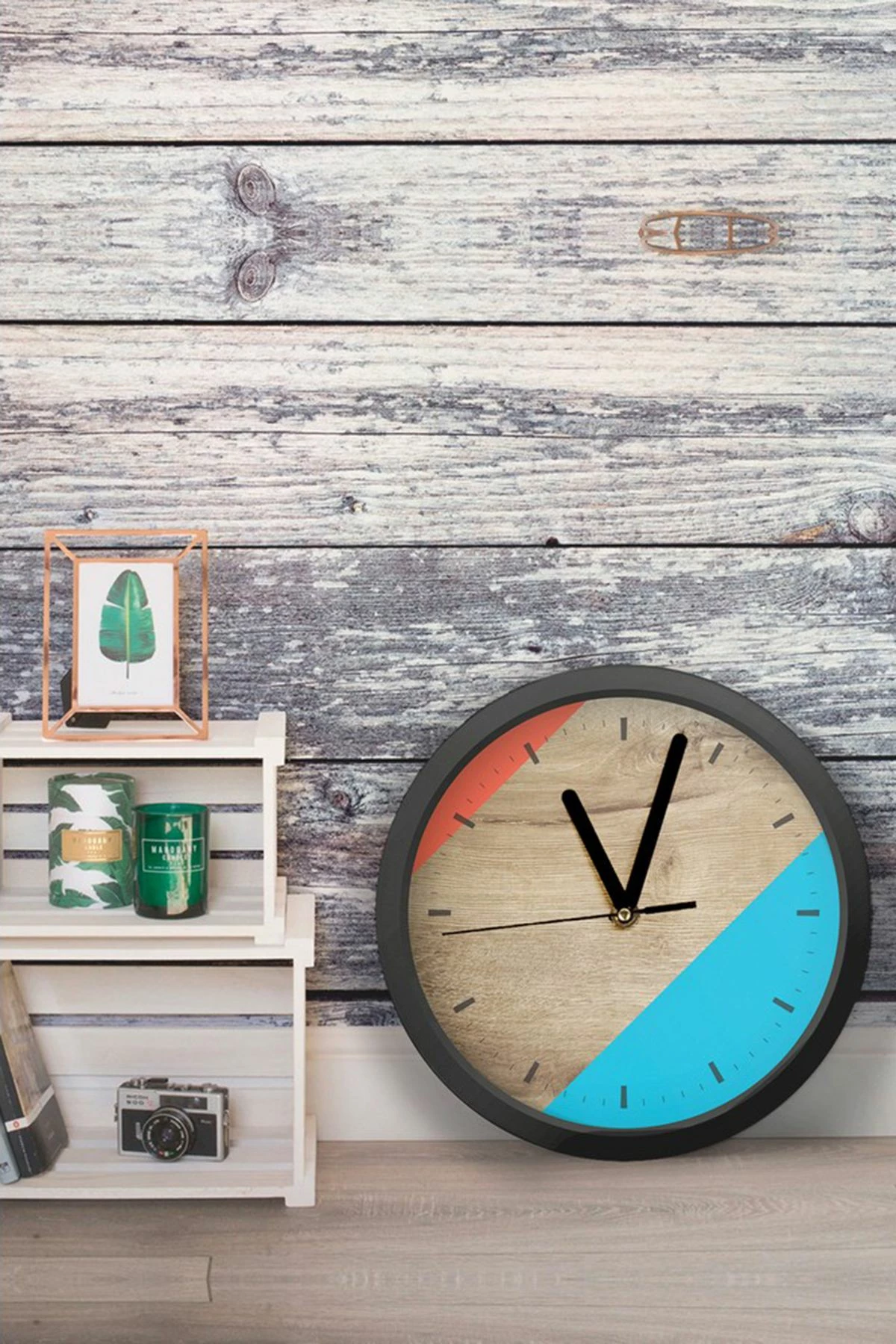 Orë dekorative MDF, shumëngjyrëshe, Wallity, Artavessa3Dclock10