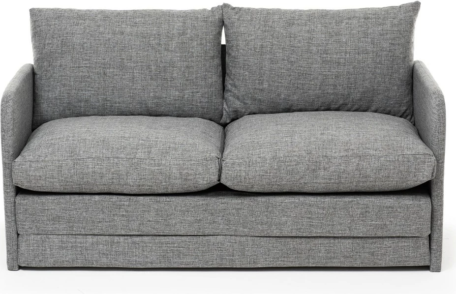 Divan-krevat dy ulëshe, Saga, ngjyrë gri e çelët