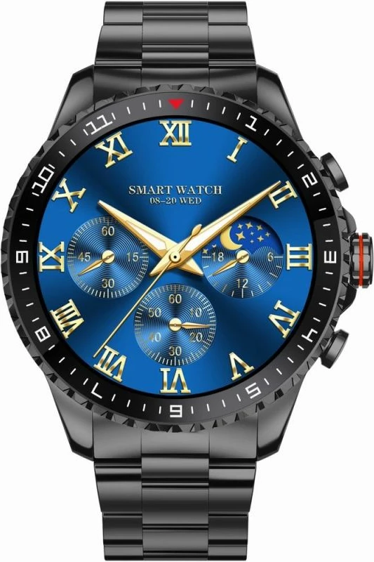 Smartwatch për meshkuj Gravity, e zezë