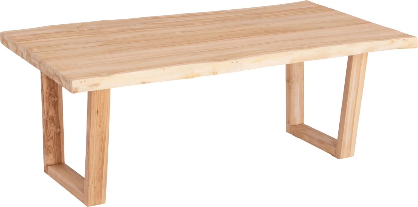 Tavolinë për ngrënie LEOPOLD FH9933.02 dru TEAK i fortë-ngjyrë natyrale e lehtë 200,5x107x76Hcm.