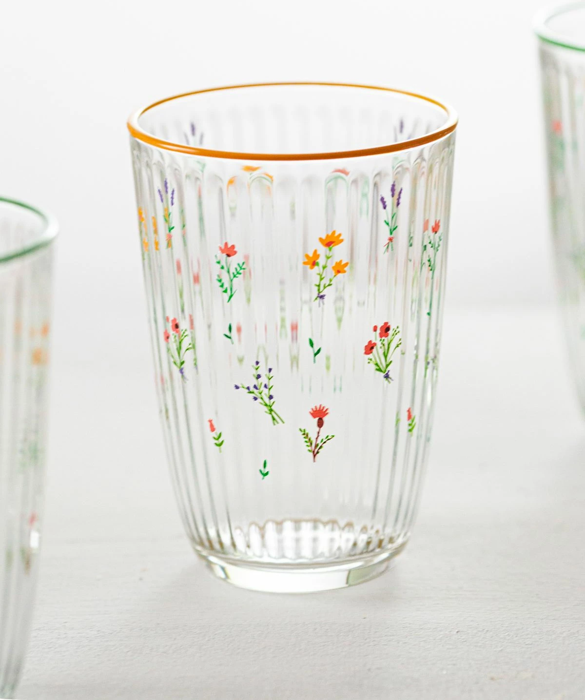 Set gotash prej qelqi (4 copë), Hermia Concept, Botanical 395