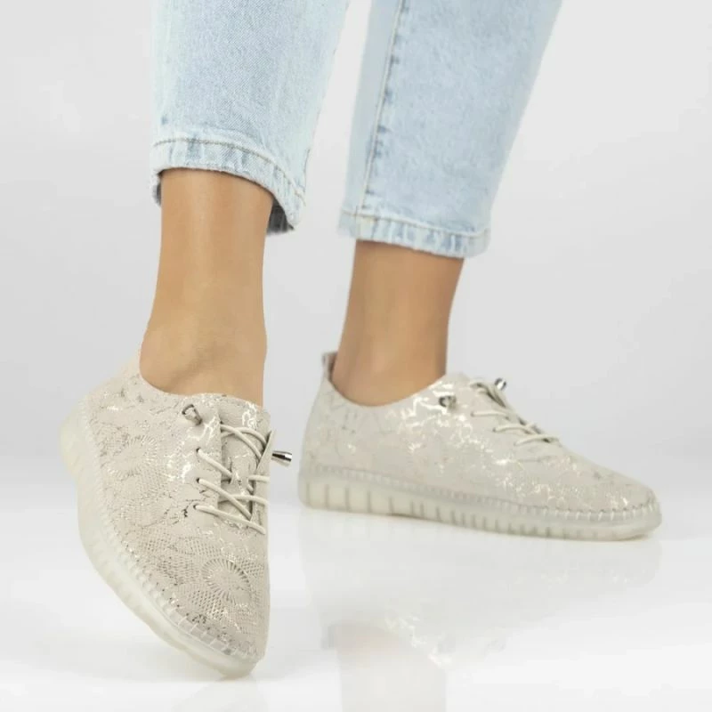 Këpucë lëkure Filippo DP7810, bezhë