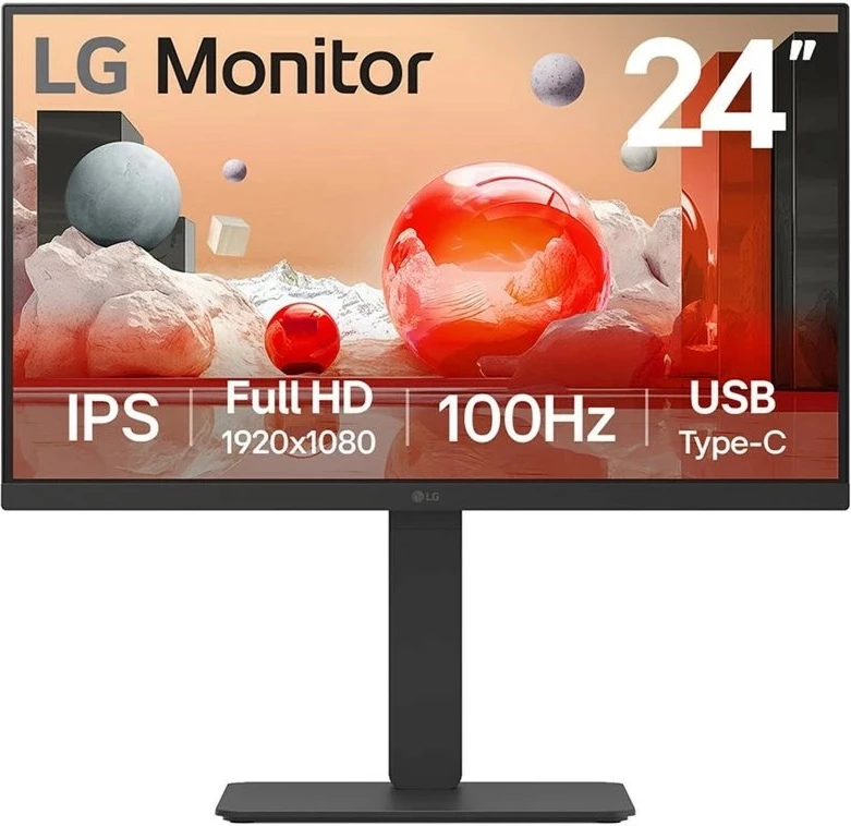 Monitor LG 24BA650-B.AEU, 23.8", Full HD, LED, i zi