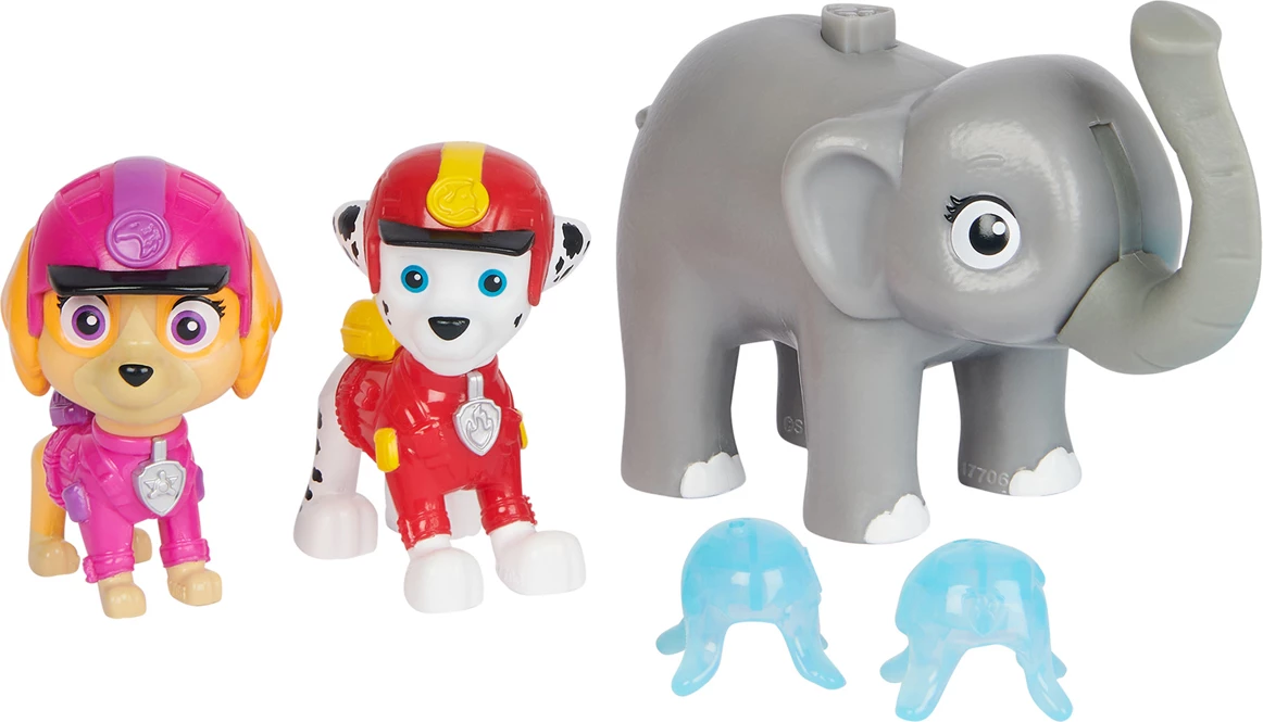 Paw Patrol Jungle Pups - Marshall, Skye & Elephant Figures