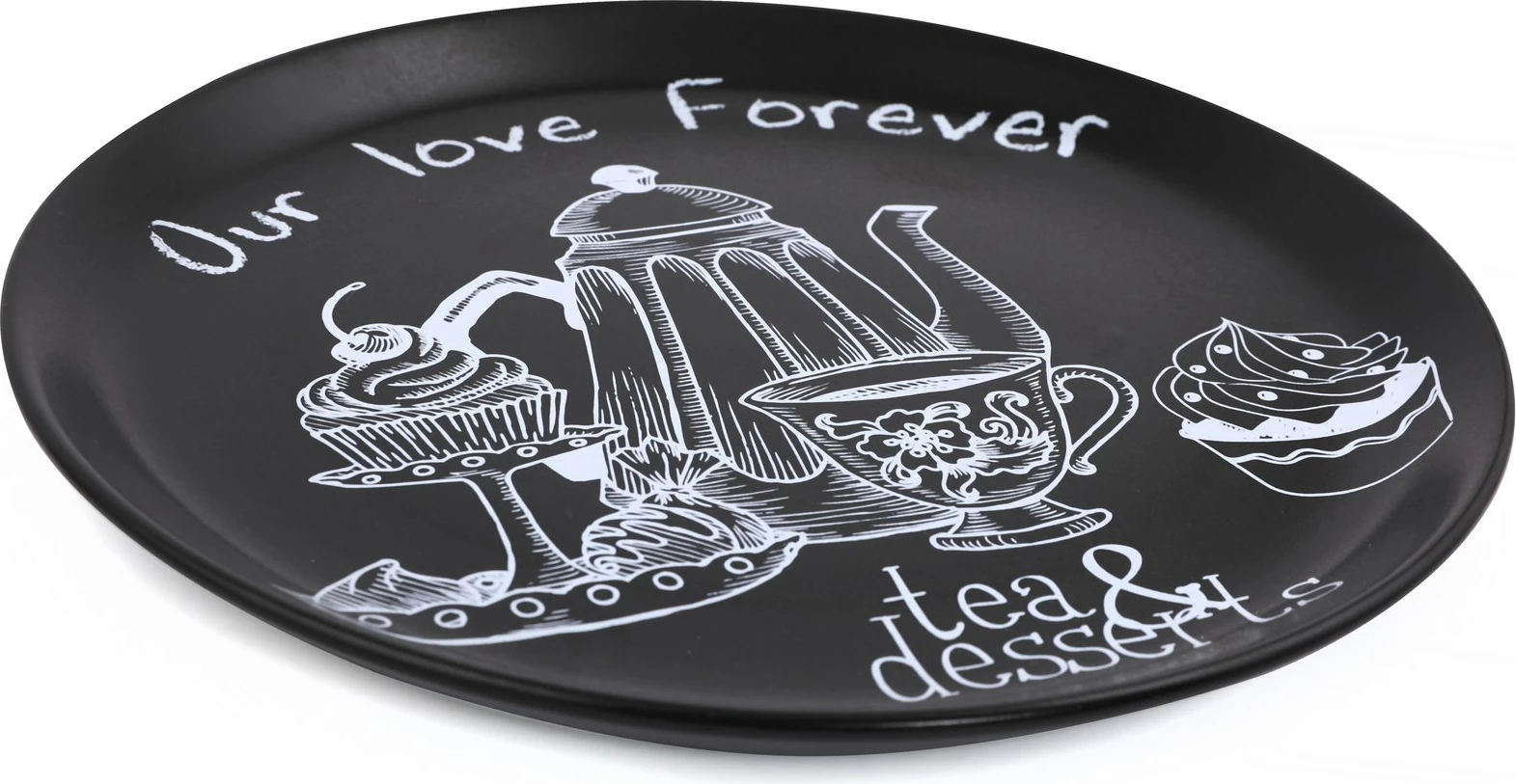 Set pjatash shërbimi (6 copë), Hermia Concept, ngjyrë e zezë mat, ST042106F956A4644000AS3T00