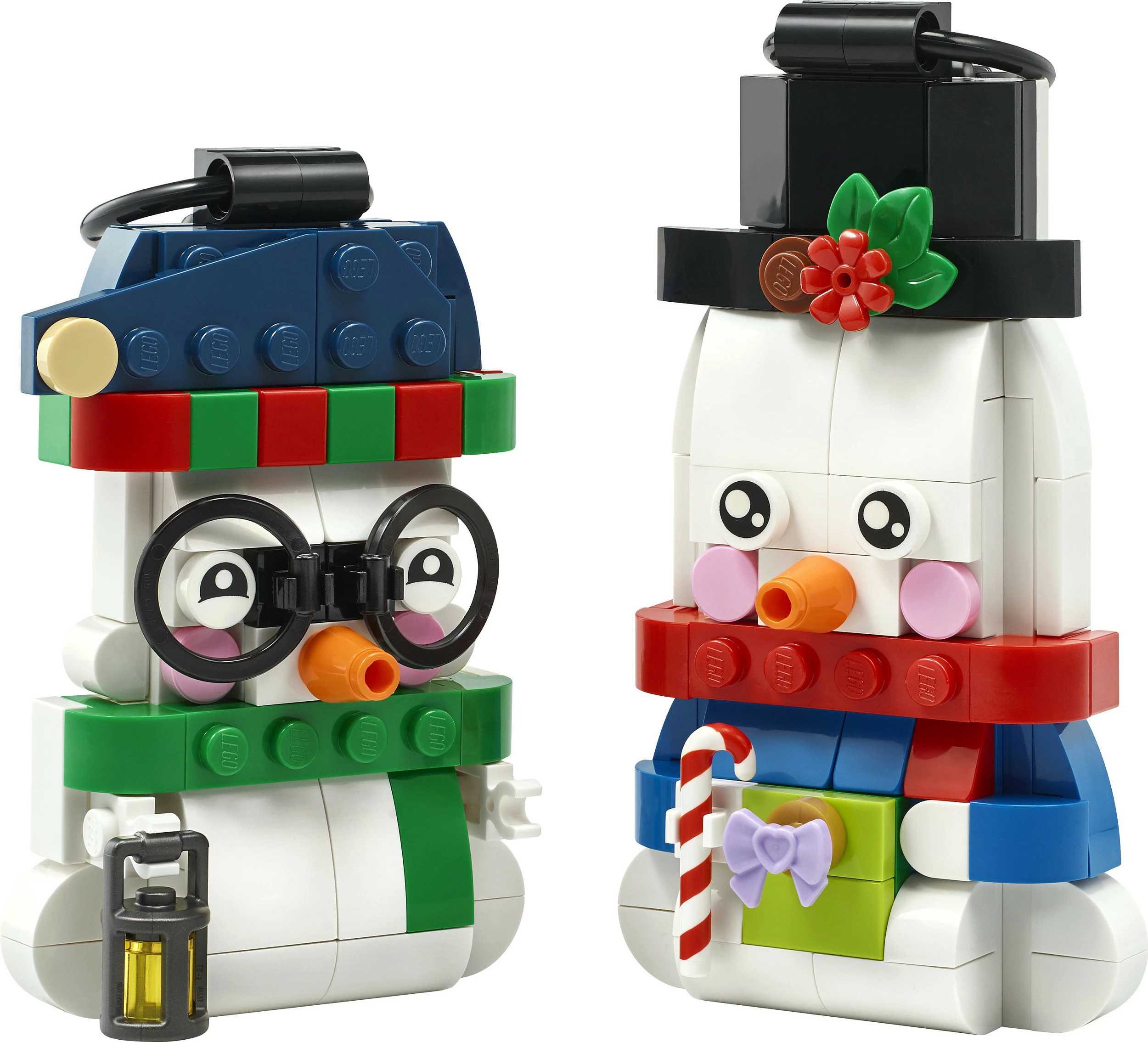 Set LEGO 40812 Snowman Ornaments, 168 copë, shumëngjyrësh