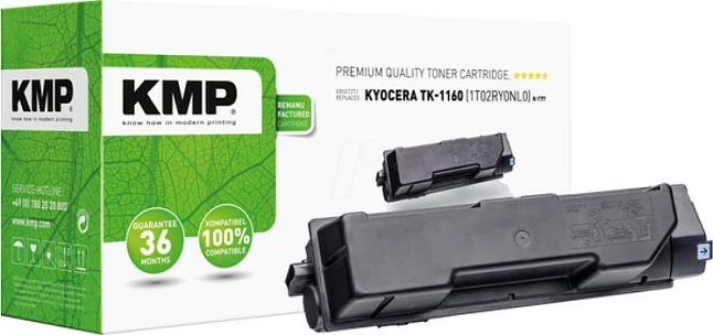 Toner KMP 2913,0000, kompatibil me Kyocera TK-1160, High Yield, i zi