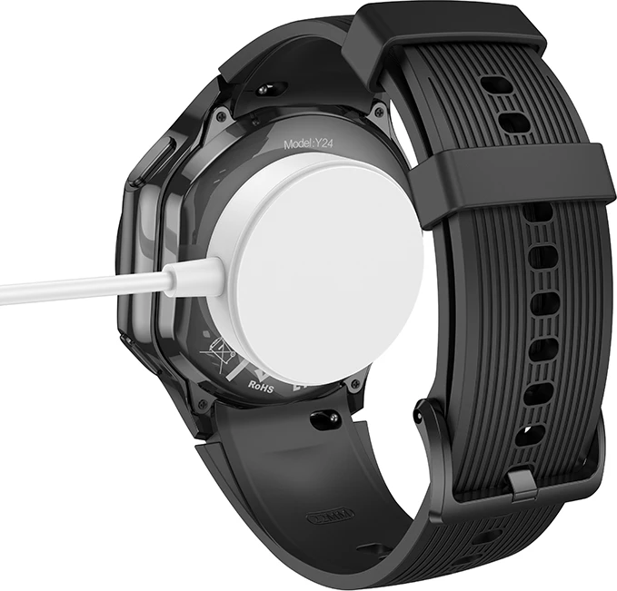 Karikues magnetik për smartwatch HOCO Y24, kabllo 1m, i bardhë