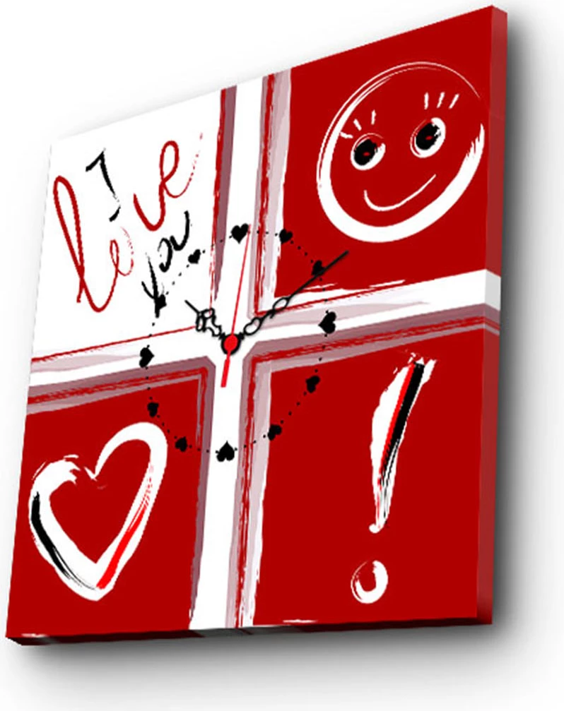 Orë muri dekorative në kanavacë Wallity, YYCS-3, shumëngjyrëshe, 45x45cm