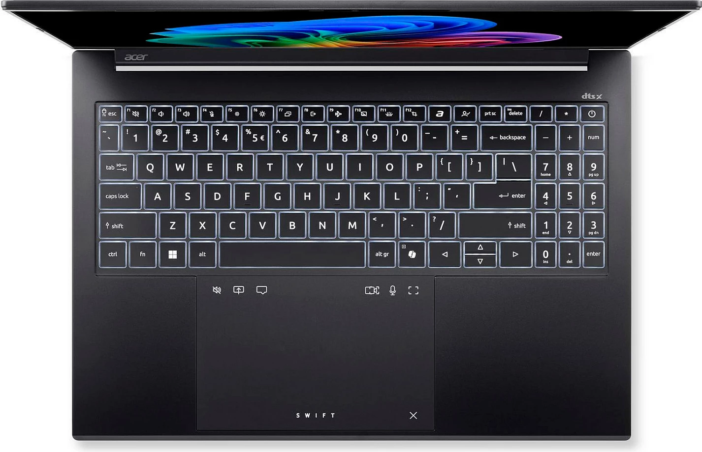 Laptop Acer Swift Go 16 AI SFG16-74-756J, Core Ultra 7, 16GB RAM, 1TB SSD, 16" OLED, gri e mbylltë
