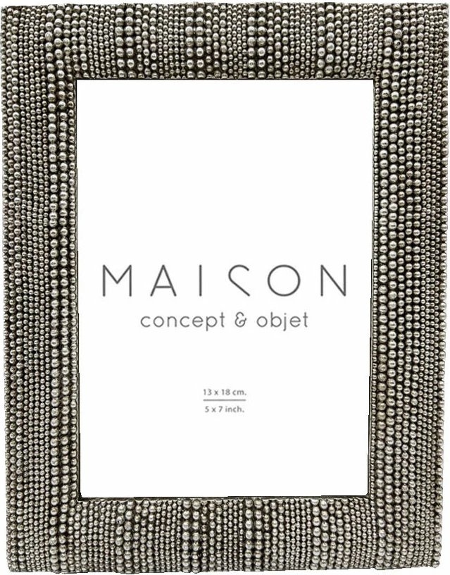 Kornizë foto Felim, polirezina, xham, ngjyrë argjendi, 18x2x23cm