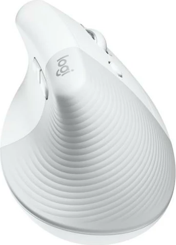 Maus Logitech Lift for Business 910-006496, wireless Bluetooth, me butona të gishtit të madh, e bardhë