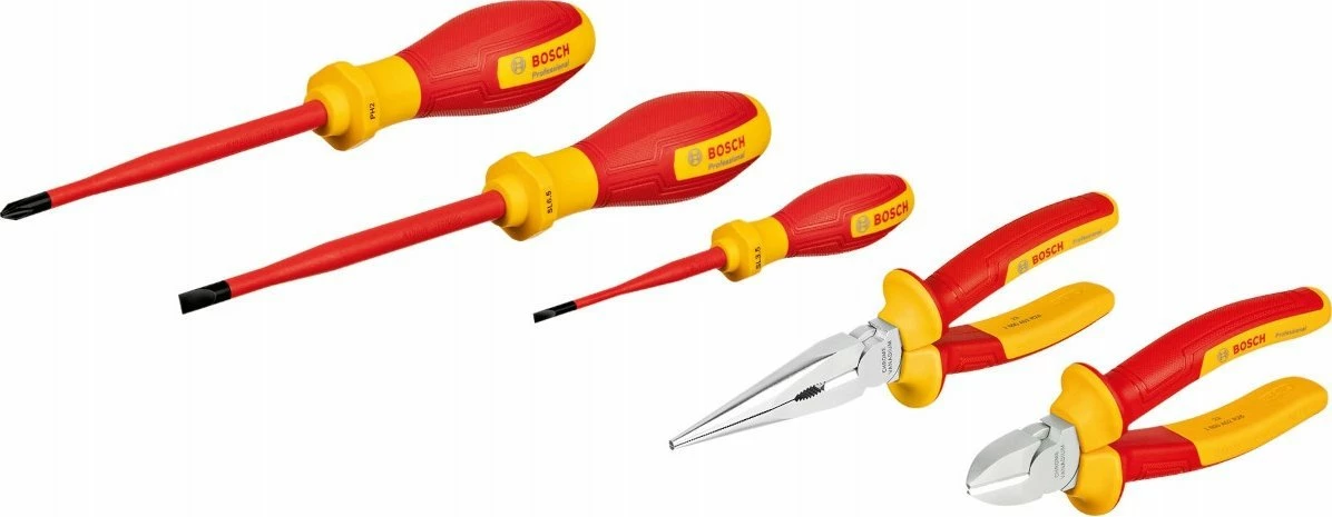 Set veglash dore të izoluara VDE Bosch Professional 5 copë, 1000V, insert L-BOXX