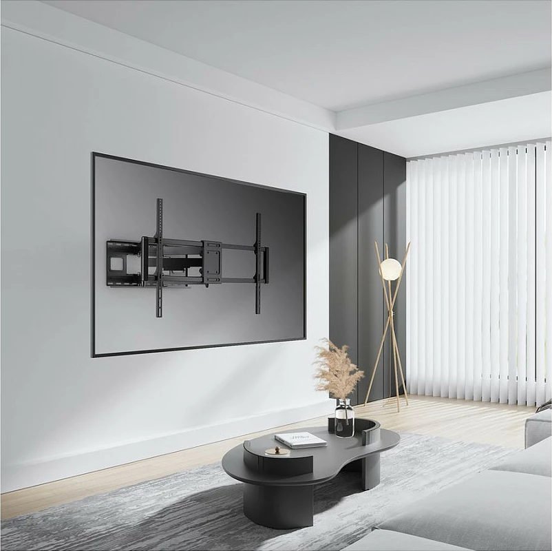 Mbajtëse muri për TV VALUE, fleksibël 60-120", deri 120 kg, VESA 900x600, e zezë