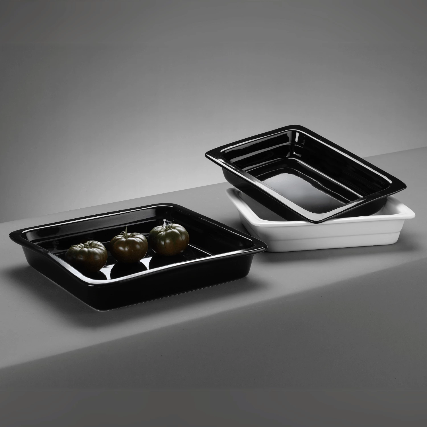 Enë porcelani GN, Fine Dine, 1/2 H65 mm, e bardhë