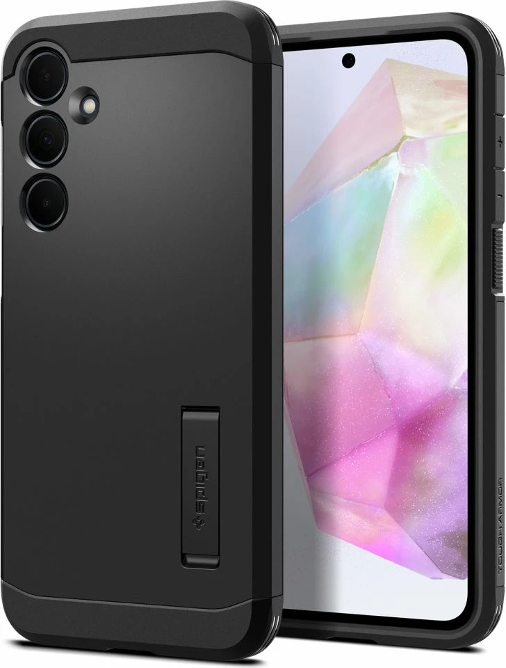 Mbështjellës Spigen Tough Armor për Samsung Galaxy A35 5G, i zi