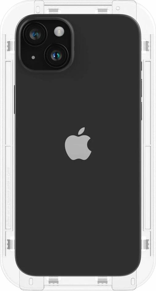 Xham i kalitur mbrojtës ekrani Spigen Glas.tR EZ Fit FC për iPhone 15 Plus, 9H, 0.3mm, i zi, 1 copë