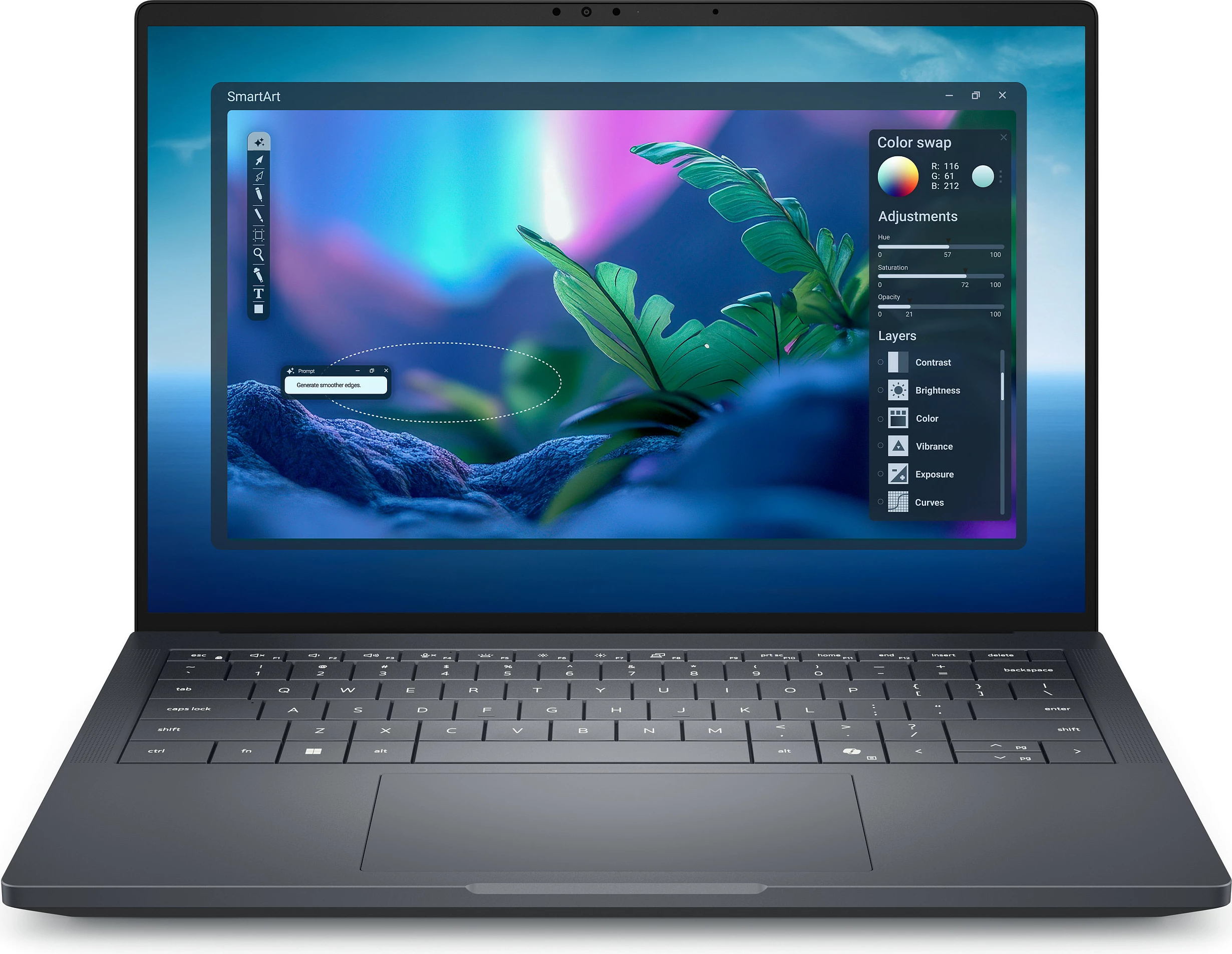 Laptop Dell Pro Max 14 Premium CU7 265H, 32GB RAM Memorje, 1TB SSD, RTX PRO 2000 8GB, 14" 1920x1200, Windows 11 Pro, Magnetite