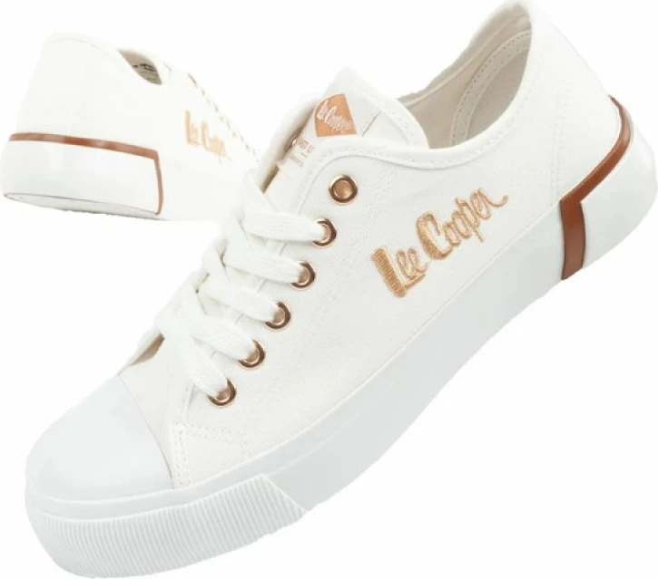 Këpucë femra Lee Cooper, të bardha
