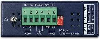 Media konvertues industrial Planet IGUP-805AT, 1x RJ45 Gigabit, 1x SFP Fiber, PoE, DIN rail, kaltër