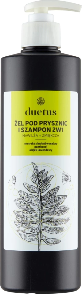 Xhel dushi dhe shampon 2-në-1 Duetus 500ml
