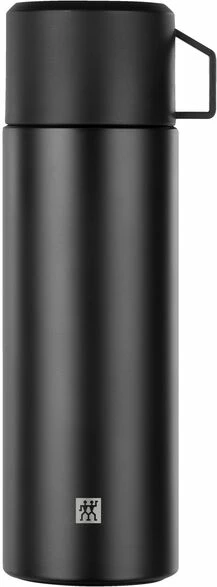 Shishe e izoluar Zwilling, 1 L, çelik inox, e zezë